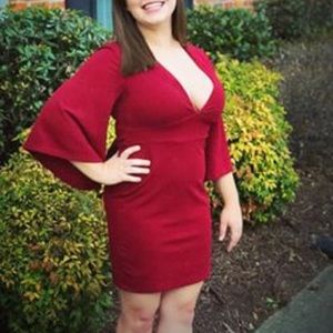 Lulu’s Bell Sleeve Cocktail Dress